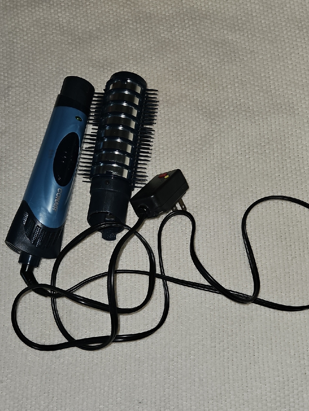 Blue Hot Air Volumizing Round Brush for Women Hair